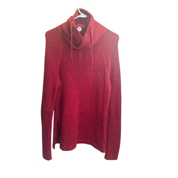 Express Deep Red Cowl Neck Sweater - Picture 2 of 9